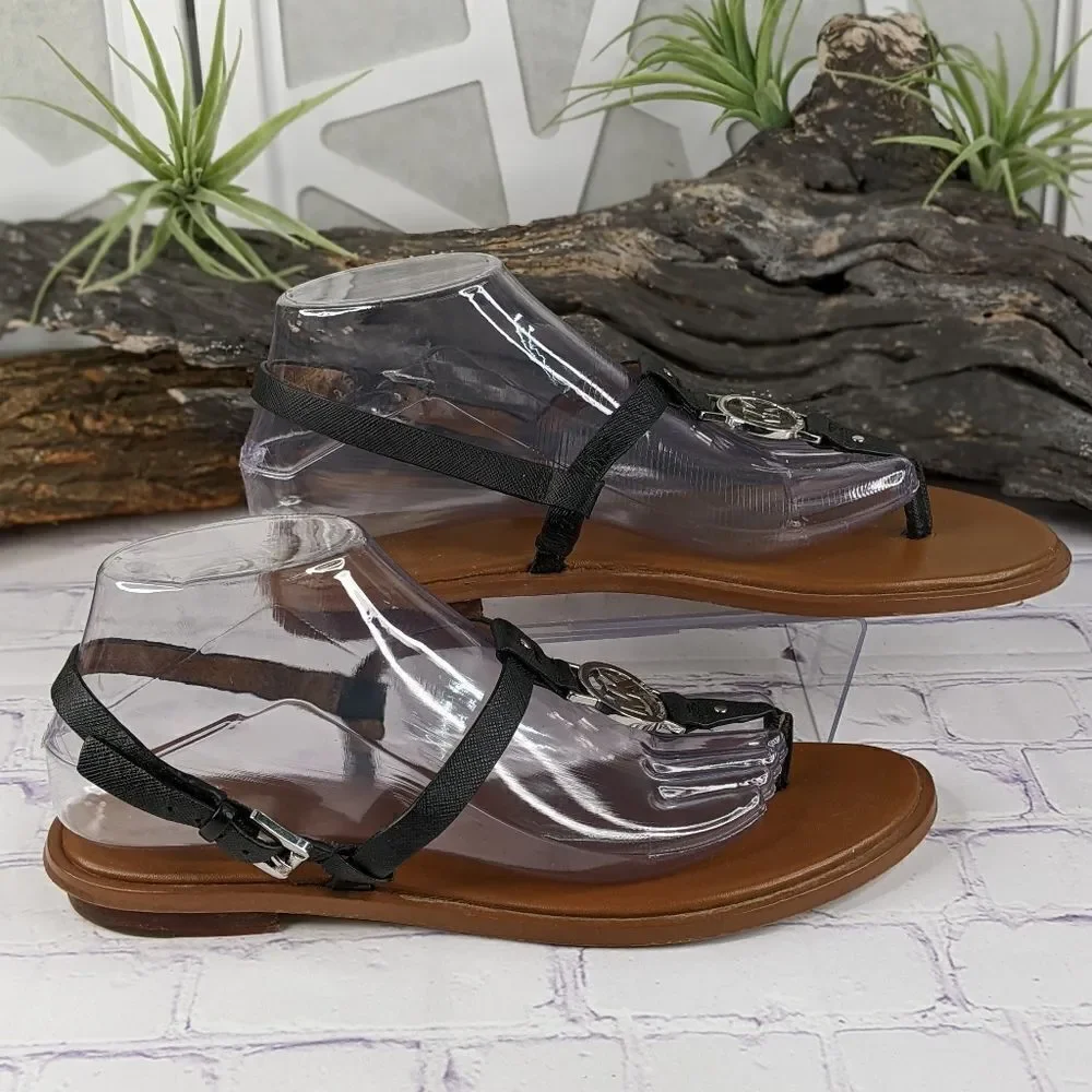 Michael Kors Sondra Logo Flat Sandals